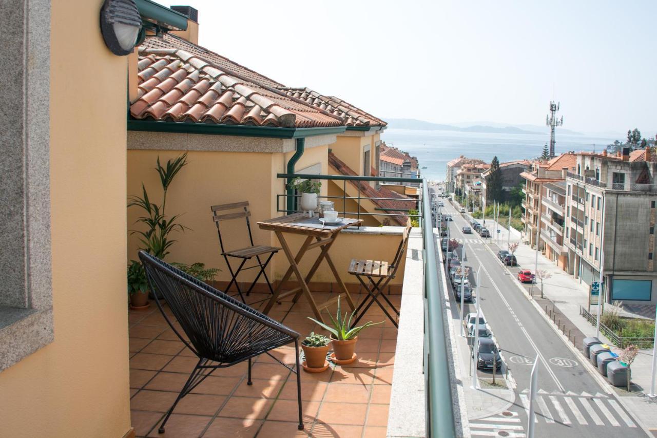 Precioso Atico Con Terraza Y Vistas A Silgar. Lägenhet Sanxenxo Exteriör bild